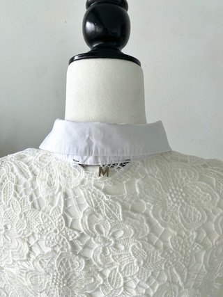 Camisa Lola Casademunt Blanca Encaje T38