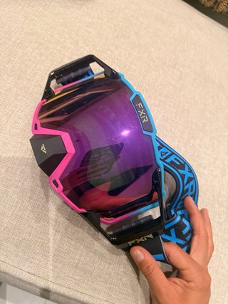 Gafas Motocross FXR Azul y Rosa