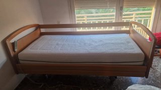Cama articulada eléctrica madera