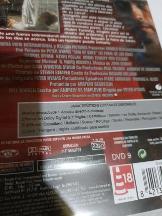 El Fin de los Días DVD Edición española sin abrir