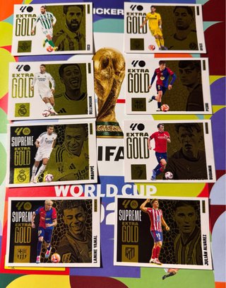 Cromos Extra Gold / Supreme Gold La Liga 2025/2026