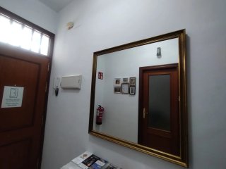 Consola da ingresso vintage con specchio