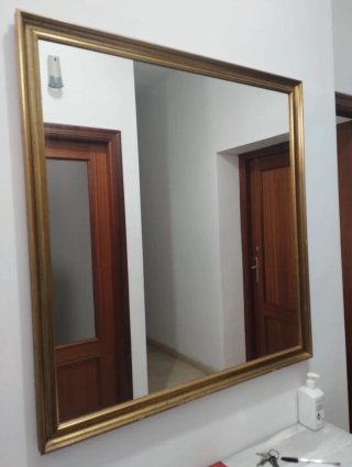 Consola da ingresso vintage con specchio