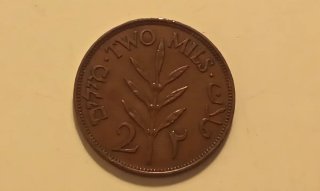 Moneda Palestina 1941 - 2 Mils