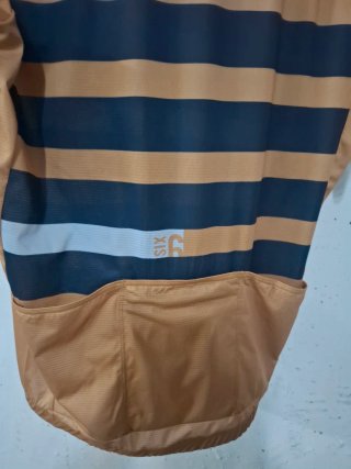 HOY Maillot Ciclismo AGU Rayas MARRON/Azul