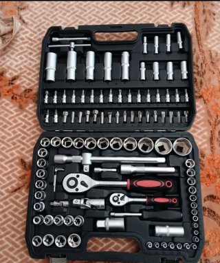Kit Attrezzi 108 Pezzi Chiavi Bussola Valigetta