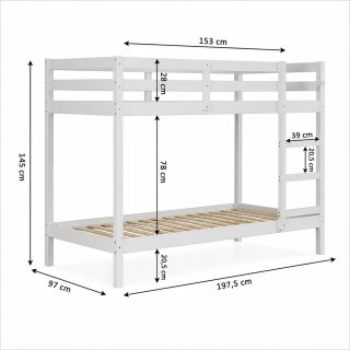 Litera de madera marrón