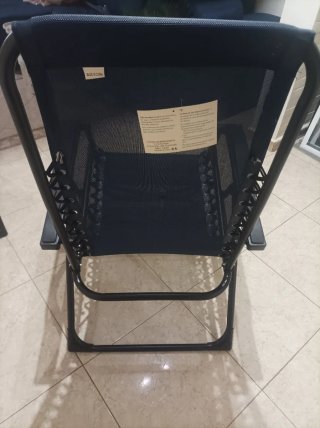 2 Poltrone Reclinabili in Tessuto Nero