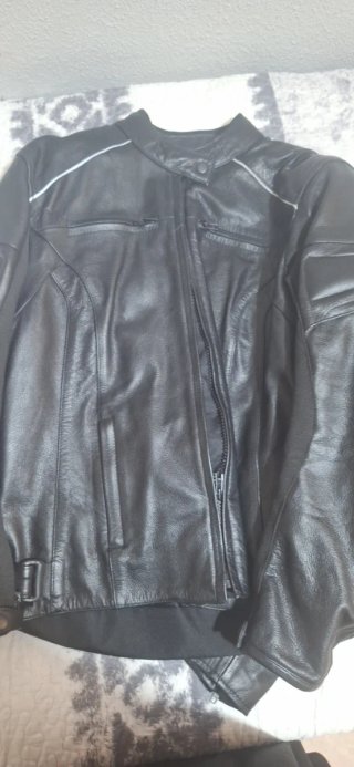 Chaqueta Moto Mujer Negra