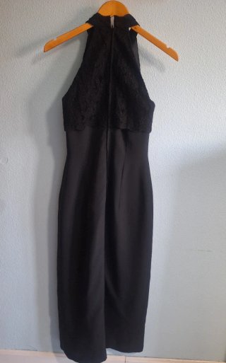 Vestido de fiesta negro Pronovias