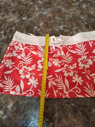 Falda Tommy Hilfiger Estampada Roja