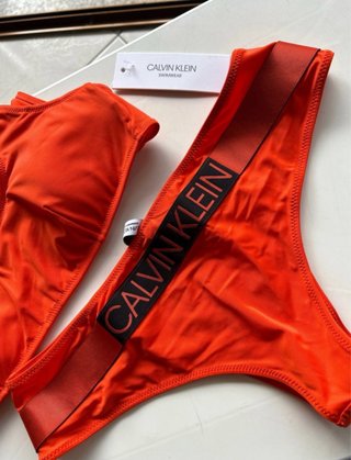 Costume Calvin Klein arancione taglia S