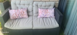 Conjunto Muebles Terraza Ratán Negro