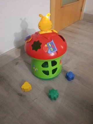 Juguete sensorial infantil seta con formas