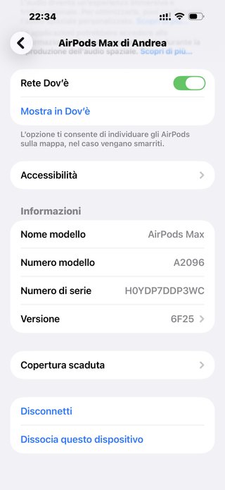 Apple AirPods Max Argento Originali