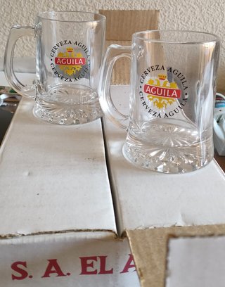 6 Bicchieri da Birra El Águila Anni '80