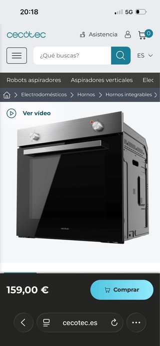 Horno Cecotec sin estrenar