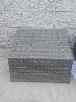 Conjunto Muebles Jardín Ratán y Cristal