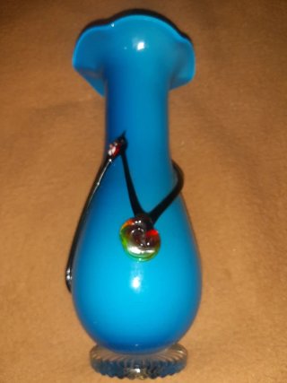 Vaso Murano Blu in Cristallo