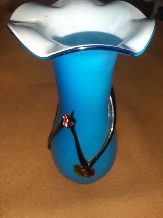 Vaso Murano Blu in Cristallo