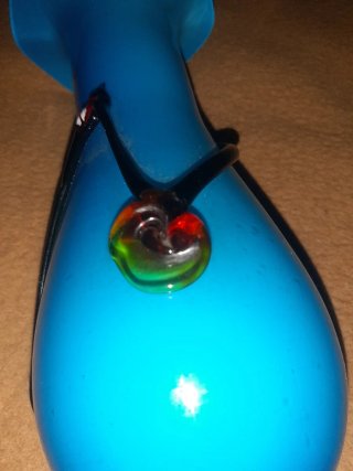 Vaso Murano Blu in Cristallo