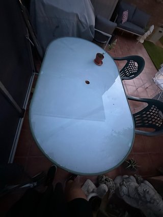 Seis Sillas de Jardín Plástico Verde