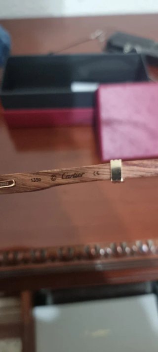 Gafas Cartier Madera y Oro