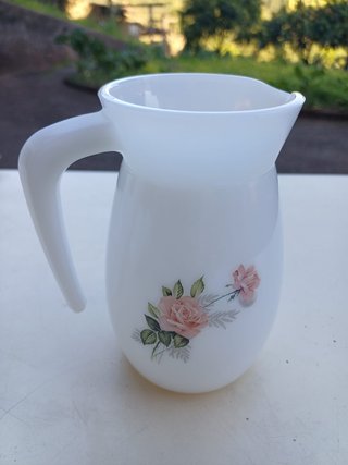 Conjunto Pyrex Branco Flores