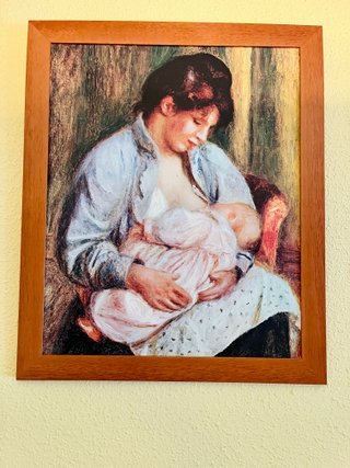 Cuadro Renoir Maternidad Marco Madera