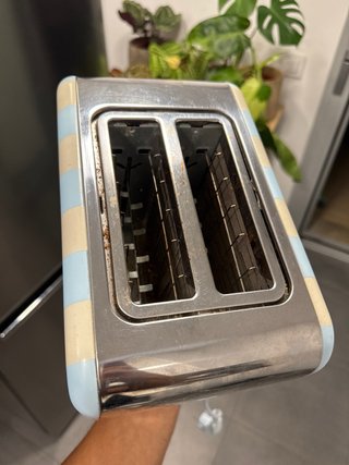 Tostadora Create Retro Rayas Azul