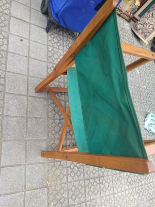 Silla Director Plegable Madera y Tela