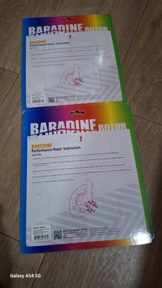 2 Dischi Freno Baradine DB-05 180mm Bici