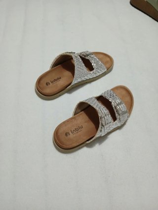 Sandalias Inblu Plata Talla 37