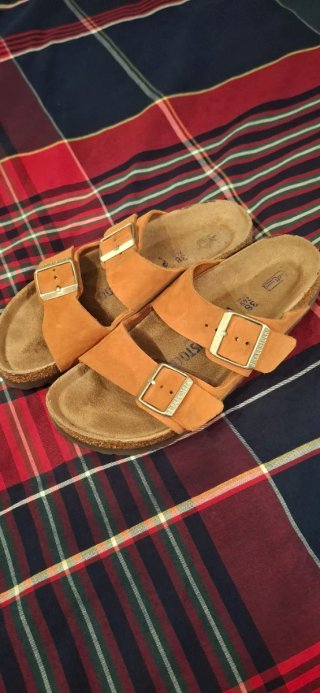 Sandalias Birkenstock Naranja Talla 38