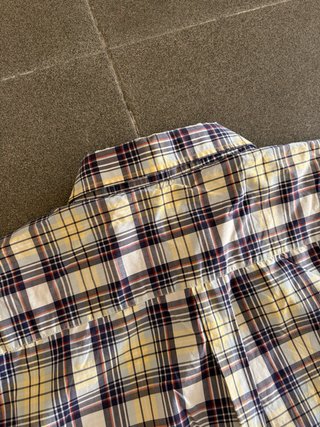 Camisa Lacoste cuadros manga corta
