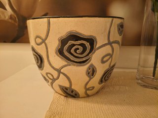 Vaso decorativo in ceramica