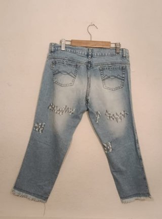 Pantalones Vaqueros Ossira Talla 36 con Strass NUE