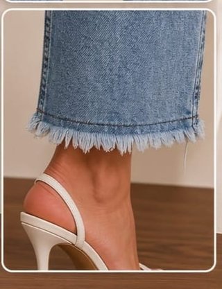 Pantalones Vaqueros Ossira Talla 36 con Strass NUE