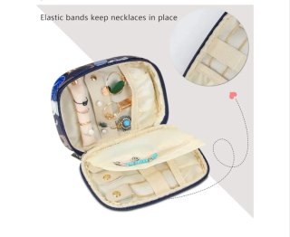 Joyero organizador pequeño estampado gatos