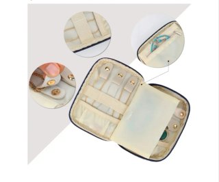 Joyero organizador pequeño estampado gatos