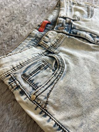 Shorts vaqueros cortos denim lavado claro vintage