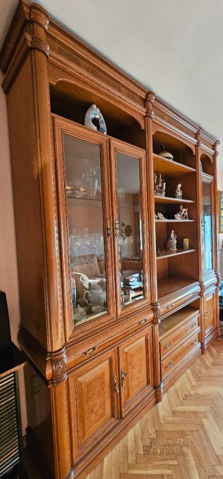 Mueble modular salón madera alta calidad