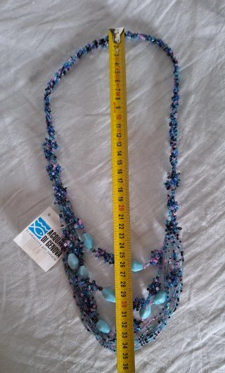 Collana lunga estiva con perline