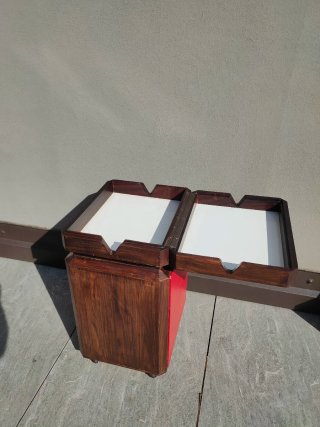 Mobiletto bar anni 50 legno e plastica
