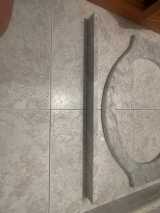 Encimera mármol para mueble de baño 70