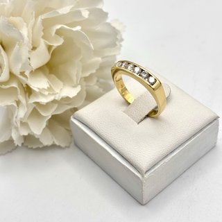 Anillo de oro 18kt con diamantes