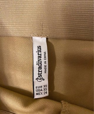 Pantalón campana beige