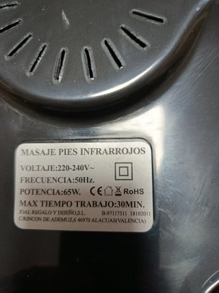 Masajeador de Pies JRD Infrarrojos