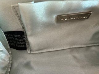 Bolso de fiesta plateado. Volum.El Corte Inglés.