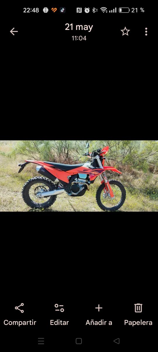 KTM EXC-F 250 Enduro Naranja/Blanca 2026